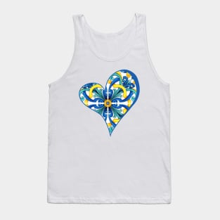 Heart of  Portuguese Tiles Tank Top